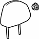 GM 84043680 Headrest, Front GM 84043680 Headrest, Front