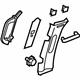GM 20986782 Upper Center Pillar Trim, Gray, Driver Side GM 20986782 Upper Center Pillar Trim, Gray, Driver Side