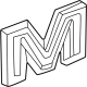 GM 86584086 Letter Assembly-"M" End Gate *Black GM 86584086 Letter Assembly-"M" End Gate *Black
