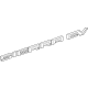 GM 86815994 Plate Assembly-End Gate Vehicle Name *Exterior Brim GM 86815994 Plate Assembly-End Gate Vehicle Name *Exterior Brim