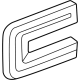 GM 86584087 Letter Assembly-"C" End Gate *Black GM 86584087 Letter Assembly-"C" End Gate *Black