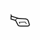 GM 84234701 Rear Quarter Trim Cap, Black, Upper GM 84234701 Rear Quarter Trim Cap, Black, Upper
