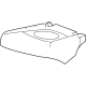 GM 42675636 Seat Cushion Pad, Rear Driver Side