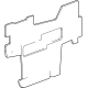 GM 42784017 Insulator, Front Door Inner/Outer Panel GM 42784017 Insulator, Front Door Inner/Outer Panel
