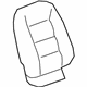 GM 85000819 Seat Back Cover, Ash Gray, Front