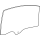 GM 42692397 Door Glass, Front Driver Side GM 42692397 Door Glass, Front Driver Side