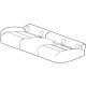 GM 26566299 Cover Assembly-Rear Seat Cushion *Backen Blackk