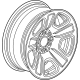 GM 84947815 Spare Wheel, Black