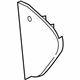 GM 84035578 Side Cover, Black, Driver Side GM 84035578 Side Cover, Black, Driver Side