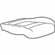 GM 23322854 Cushion Cover, Front GM 23322854 Cushion Cover, Front