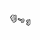GM 84376884 Lower Quarter Trim Retainer, Gray GM 84376884 Lower Quarter Trim Retainer, Gray