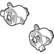 GM 20757662 Fan Motor, Passenger Side GM 20757662 Fan Motor, Passenger Side