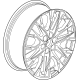 GM 84886618 Wheel, Rear Or Spare GM 84886618 Wheel, Rear Or Spare