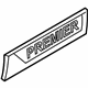 GM 84287250 Nameplate, Black GM 84287250 Nameplate, Black