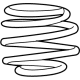 GM 84867833 Coil Spring, Front