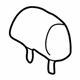GM 88974874 Headrest, Dark Gray
