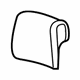 GM 89044216 Headrest Cover, Gray GM 89044216 Headrest Cover, Gray
