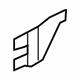 GM 20979049 Front Extension, Passenger Side GM 20979049 Front Extension, Passenger Side
