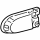 GM 10322212 Handle, Outside, Black, Front Passenger Side