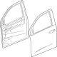 GM 23360173 Door Shell, Front Passenger Side GM 23360173 Door Shell, Front Passenger Side
