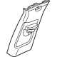 GM 86822698 Upper Center Pillar Trim, Beige, Driver Side