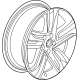 GM 60006717 Wheel, Alloy, Gloss Black, Rear GM 60006717 Wheel, Alloy, Gloss Black, Rear