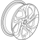GM 60006714 Wheel, Alloy, Rear, Carbon GM 60006714 Wheel, Alloy, Rear, Carbon