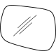 GM 87823056 Mirror Glass, Rear Driver Side GM 87823056 Mirror Glass, Rear Driver Side
