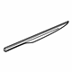 GM 84514985 Insert Strip, Black, Rear Driver Side GM 84514985 Insert Strip, Black, Rear Driver Side