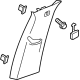 GM 84395030 Upper Center Pillar Trim, Titanium, Inner Driver Side