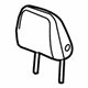 GM 84469714 Headrest, Black, Front GM 84469714 Headrest, Black, Front