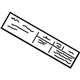 GM 25618079 Caution Label