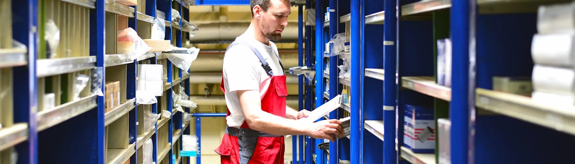 Warehouse with a wide selection of genuine parts